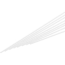 QUARKZMAN 100 Stück Acryl Rundstäbe 3mm X 150mm - Transparente DIY Bastelstäbe