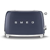 Smeg, TSF01NBEU 2 dilimli ekmek kızartma makinesi, 2 yuvalı 36 mm, 6 kızartma kademesi, ısıtma, buz &ccedil;&ouml;zme ve simit fonksiyonu