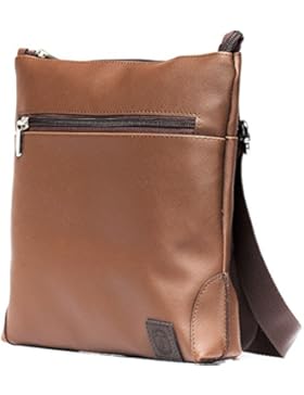 Trussardi , Herren Schultertasche braun Dunkelbraun