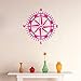 Produktbild Kompass Muster Vinyl wandaufkleber Kompass Mit Zeichen Abnehmbare Aufkleber Wohnzimmer Schlafzimmer Dekoration Kunst Poster G 42 * 42 cm