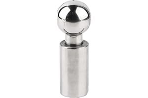 Artillery Sfera Spray Rotante, 360° Sfera Lavaggio Inox Palla Spray Sfera di Pulizia del Serbatoio in 3/4" Femmina per Pulizia
