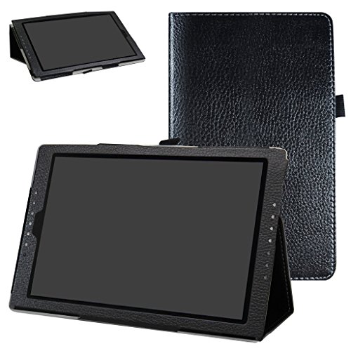 Medion Lifetab X10302/X10301 hülle,Mama Mouth Folding Ständer Hülle Case mit Standfunktion für 10.1" Medion Lifetab X10302/X10301 Android Tablet PC,Schwarz