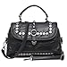 Produktbild Mode Damen Nieten Tragbar Umhängetasche Europäisch Pendler Tasche Lässig Schwarz Geldbörse,Black-OneSize