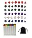Produktbild 6 x 7 42 Stück Polyhedral Dice Würfel Farbige Würfel in 6 Farben mit Packung mit 6 Kunststoffrohr Dungeons und Dragons
