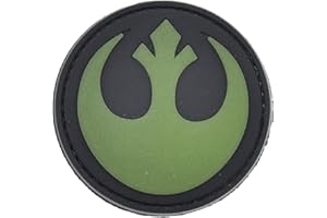 LA PATCHERIA Patch Star Wars Alleanza Ribelle – GITD 6x6cm - Patch 100% Gomma con Velcro® originale Velcro® Brand Hook Cucito sul Retro - 3D alta definizione - per Decorare Giacche, Zaini, Uniformi