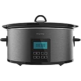 Cecotec Olla de Cocción Lenta de 5,5 litros ChupChup Matic. 240 W, Pantalla LCD, 2 Niveles de potencia y Función mantener Cal