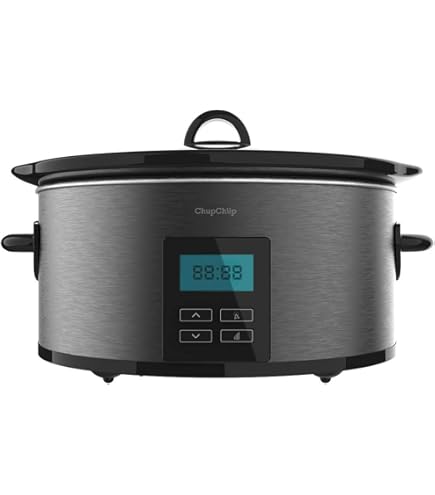 Yoer Clever-Cook Slow Cooker 4,5L - 280W Mit Timer & Keramikeinsatz