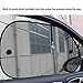 Produktbild Sedeta® 2 Stück schwarz Auto Fenster Schirm Seite Baby Sonnenschirm Abdeckung Mesh Visor Schild Schutz schwarz für Autos Fahrzeug Schwarz Mesh Garn Schutz