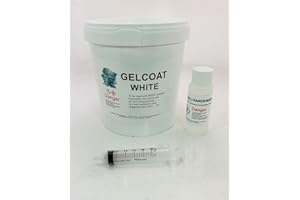 Swindon Composite Supplies : Marine White Gelcoat 250g Lloyds Approved Polyester MEKP Hardener Included (250g)