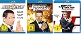Johnny English Set: 1 + 2 - Jetzt erst recht + 3 - man lebt nur dreimal - Deutsche Originalware [3 Blu-rays] - John Malkovich, Natalie Imbruglia, Ben Miller, Tim Pigott-Smith Rowan Atkinson