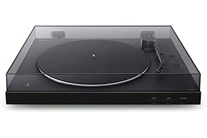 Sony PS-LX310BT Bluetooth Turntable with built-in Phono Pre-Amp, 2 speeds and 3 gain modes, Black