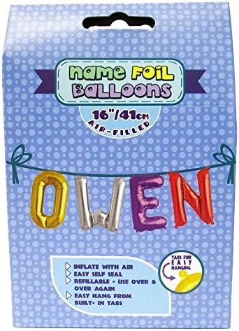 Name Foil Balloons 16"/41cm Air Filled 'Jack'