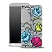 Produktbild OOH!COLOR® Design Case für HTC ONE M9 Transparent Silikon Hülle mit Motiv Blumen Lace Spitze MGL039 elastisch Luxus Case Cover Slim Fashion Etui