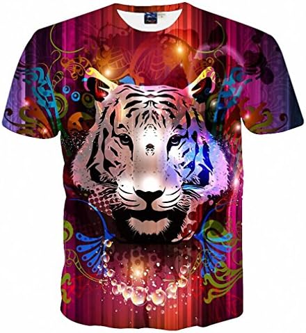 Men/Women T-shirt 3d Print Dreamy Tiger Designed Stylish Summer T shirt Tops Tees HM04 Asia XXL