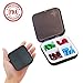 Produktbild Zoiibuy Tablettenbox Pillendose Wasserdichter Pillenbox Tablettendose mit 4 Fächern für Geldbeutel oder Tasche für Reise und täglichen (Schwarz)