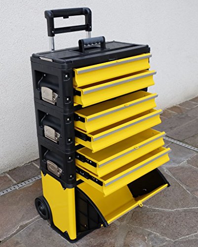 Metall Werkzeugtrolley XXL Type: 305BBBD -> jetzt neu mit Schubladenverriegelung und Schloss von AS-S