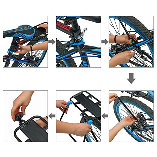OUTERDO Aluminum Fahrrad Gepacktrager Carrier Sattelstutz Fur Fahrrad Mountainbike - 8