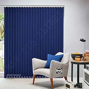 MSR 116 Vertical Blinds/Curtains and Shades for Home Furnishing(Balcony,Kitchen,Bedroom,Bathroom etc) Royal Blue (36 inch(W)*84 inch(H))