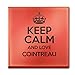 Produktbild Rot Keep Calm und Love Cointreau Glas Untersetzer Farbe 2338