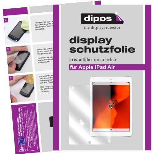 dipos Apple iPad Air / iPad Air 2 Schutzfolie (3 Stück) – kristallklare Premium Folie Crystalclear - 2