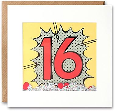 James Ellis Kapow Shakies Age 16 Birthday Card