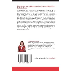 Ejercicios para Metodología de Investigación y Estadísticas: Fundamentos, Conceptos y Ejercicios
