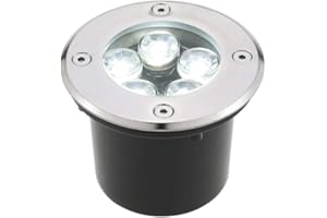 AntDau71® Faretto a led segnapasso calpestabile da esterno viali sentieri giardino pavimento IP65 da incasso a terra luce fredda 6500k - 220V (5 watt (12 x 8,5 cm))