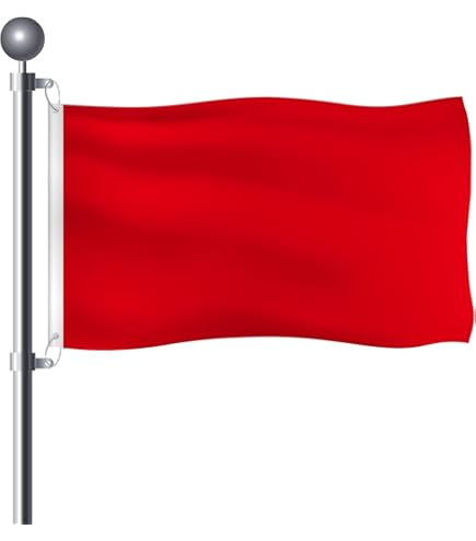 Nllkii Telescopic Flag Pole 2 Pcs - 1.2M Stainless Steel Handheld Flag Poles With 10 Clips & Lanyard, Portable For Camping, Tours, Festivals (Red & Blue)