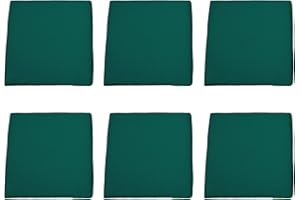 Gardenista Garden Rattan Chair Cushions | Water Resistant Chair Seat Pads for Keter Allibert California Rattan Furniture | Indoor & Outdoor Patio Furniture Cushions | Durable & Comfy (6Pcs, Green)