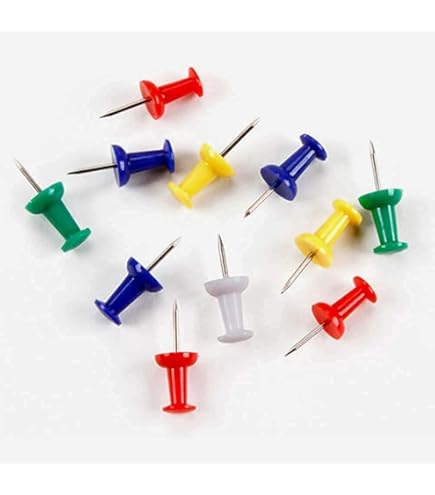 thumbnail image 2 of 50pcs Push Pn Wth Wooden Clps Tacks For Cork Board Artwork For Bulletn Board – Artoft 2 of 13