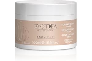 Byotea Scrub Esfoliante Corpo 500ml | effetto purificante con Guscio di Nocciola e Nocciolo di Albicocca