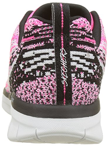 Skechers Synergy 2.0-High Spirits, Zapatillas para Mujer, (Hot Pink/Black), 37 EU