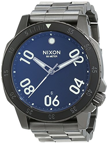 Nixon Herren-Armbanduhr Ranger Analog Quarz Edelstahl beschichtet A5061418-00