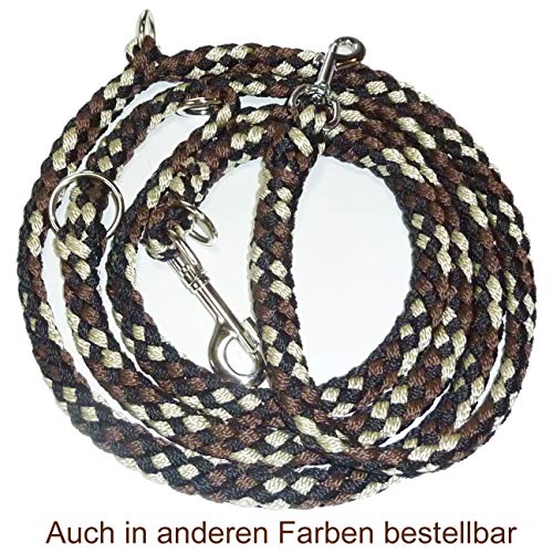 Activity4Dogs Geflochtene Hundeleine, Multileine, 4-Fach verstellbar, 2,80 m lang, rund, Durchmesser 15mm, für größere und große Hunde, Made IN Germany