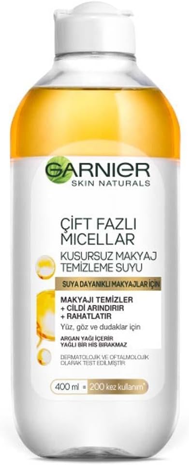 Garnier Skin Naturals Çift Fazlı Micellar Kusursuz Makyaj Temizleme Suyu (400 ml)