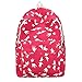 Produktbild GiveKoiu-Bags Cool Rucksäcke für Mädchen für Schule Verkauf billige Frauen Leinwand Animal Prints Schultertasche Student Schultasche Travel Rucksäcke, Damen, 2019650, Hot Pink, Free Size