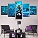 Produktbild Wiwhy Leinwandbilder Wandbilder Abstrakt Poster Aquaman Film God Of War Ascension Bilder Home Decor Drucke,10X15/20/25Cmwiwhy