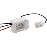 Greluma 1 Pezzo Interruttore sensore a infrarossi, mini rilevatore di movimento a infrarossi per installazione interna, rilev