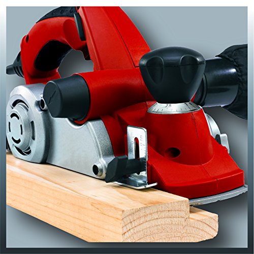 Einhell Elektrohobel TE-PL 850 (850 W, Hobelbreite 82 mm, Spantiefe 3 mm, Falztiefe 18 mm, Falztiefenanschlag, Parallelanschlag, Absaugadapter, Zubehördepot) - 3