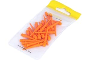 CUESOUL Touch-Point Puntas Blandas Cortas Punta de dardo 2BA Rosca de Tornillo estándar, Paquete de 80 Piezas, Uso Duradero