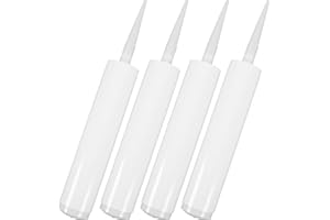 Housoutil Cartouche Vide, Lot De 4 Cartouche Vide Pour Enduit, Cartouche Reutilisable, Cartouche Mastic Vide, Cartouche Rechargeable Pour Les Fissures Et Les Réparations
