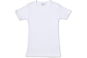 Ellepi BA649NR Maglietta cotone garzato mezza manica, Bianco