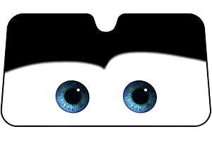 ZASDVN Parasol Parabrisas De Coche Con Diseño De Dibujos Animados | 130*70 Láminas Protección Solar Para Visera De Ventana Delantera, Bloquea Los Rayos UV Y Mantiene Su Vehículo Fresco