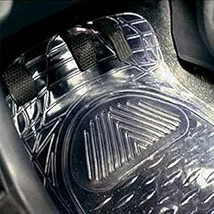 Semaphore Rubber car mats of Heavy Quality Set of 5, Transparent Mat for MG ZS EV