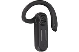 PUSOKEI Bezprzewodowe Słuchawki Bluetooth, Bezbolesny Zestaw Słuchawkowy z Jednym Uchem, Wkładki Douszne z Zaczepem do Uszu, Wodoodporna Słuchawka