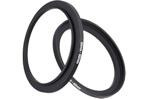 FIRE ROCK Anillo adaptador de filtro de lente de 55 a 62 mm, lente de 55 mm a filtro de 62 mm, campana, convertidor de lente y otros accesorios (2 paquetes)