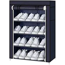 PAffy Shoe 4-5 layer Cloth Cabinet, Shoe Rack Organiser, Colour - Navy Blue Colour (20 Year Warranty *MADE IN INDIA)