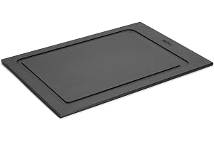 Woll Cut & Serve skärbräda, 35 x 25 cm, 7 mm hög, tillverkad av FSC-certifierad papperskomposit, BPA-fri och VOC-fri, värmebe