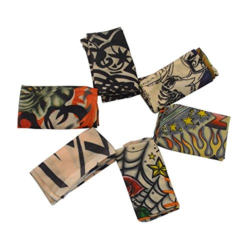 SUMERSHA Temporäre Gefälschte-Slip Tattoo Sleeves Arm Strümpfe (6 Stück) - 2