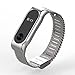 Produktbild Xiaomi Mi Band 2 Fitnessarmband mit Herzfrequenzmessung, Armband: Edelstahl Silber, inkl. Wechselarmband: Schwarz - Silikon